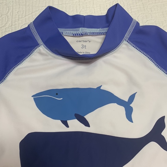 3T (4/$20) Whales Rashguard by Carter’s - Picture 7 of 15